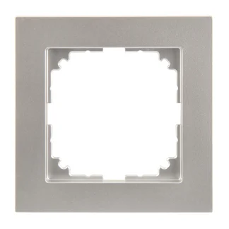 Merten Abdeckrahmen 1fach Serie M-Pure, Aluminium, MEG4010-3660