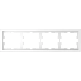 Merten Abdeckrahmen 4fach Serie D-Life, Lotosweiß, MEG4040-6535