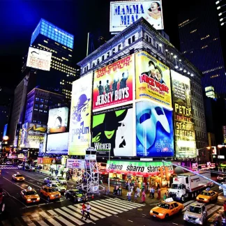 papermoon Vlies- Fototapete Digitaldruck 250 x 180 cm New York Time Square