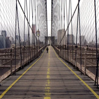 papermoon Vlies- Fototapete Digitaldruck 350 x 260 cm Brooklyn Bridge