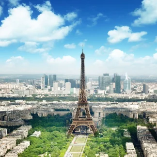 papermoon Vlies- Fototapete Digitaldruck 350 x 260 cm Eiffel Tower