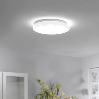 Leuchten Direkt LED Deckenleuchte Juppi rund Sternenhimmel-Effekt, 44 cm