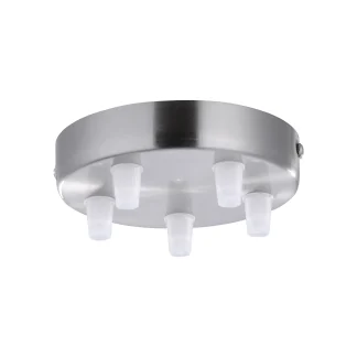 Leuchten Direkt Lampenbaldachin 5-flammig stahl 12 x 2,5 cm