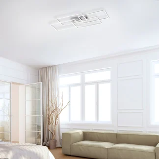 Leuchten Direkt LED Deckenleuchte Iven 95 x 51,5 cm dimmbar