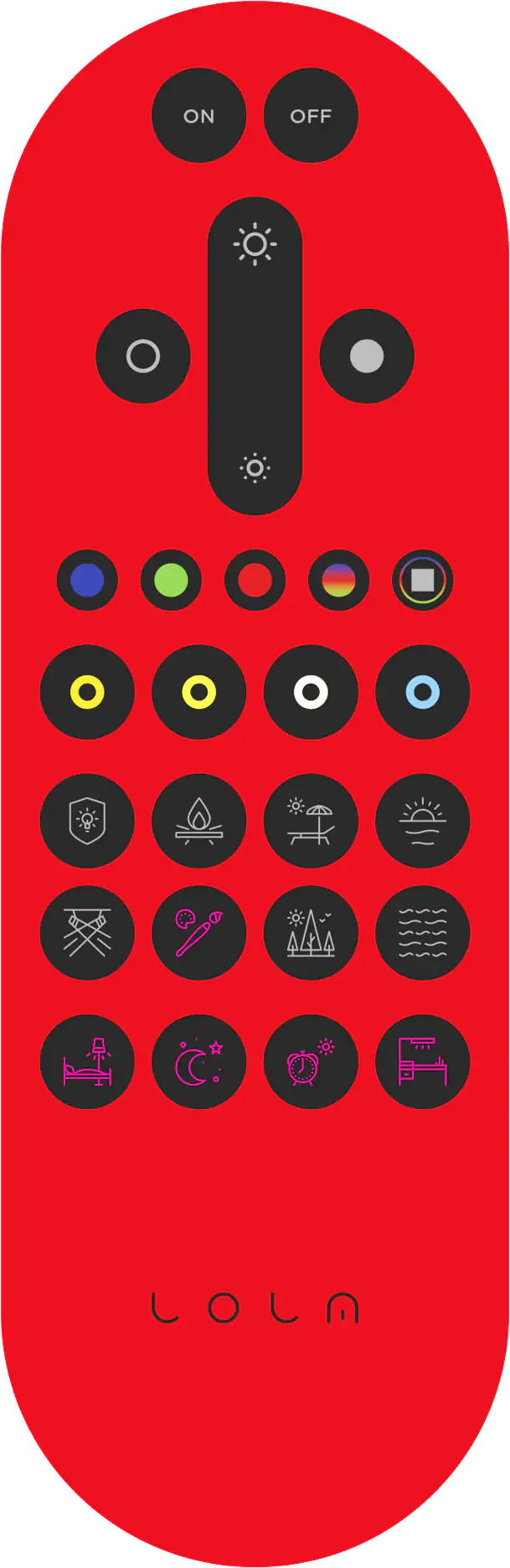 Leuchten Direkt LED Deckenleuchte Disc Lola Smart schwarz, Smart Home