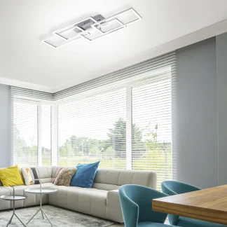 Leuchten Direkt LED Deckenleuchte Iven 70 x 34,5 cm dimmbar
