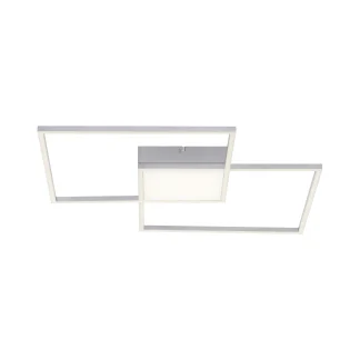 Leuchten Direkt LED CCT Deckenleuchte Asmin nickel-matt 60 x 60 cm dimmbar