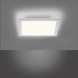 Leuchten Direkt LED Deckenleuchte Flat weiß 29,5 x 29,5 cm Backlight 17 W