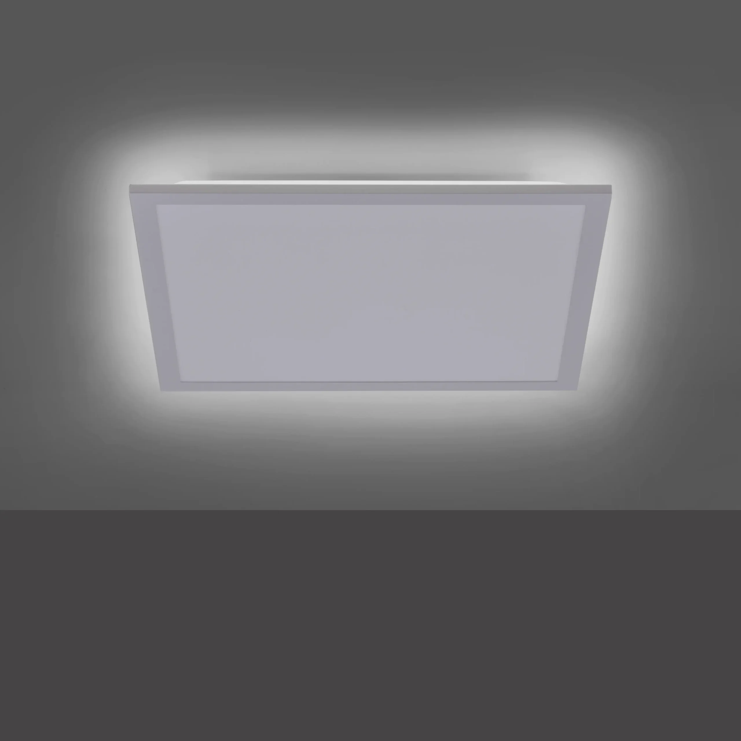 Leuchten Direkt LED Deckenleuchte Flat weiß 45 x 45 cm Backlight 22 W