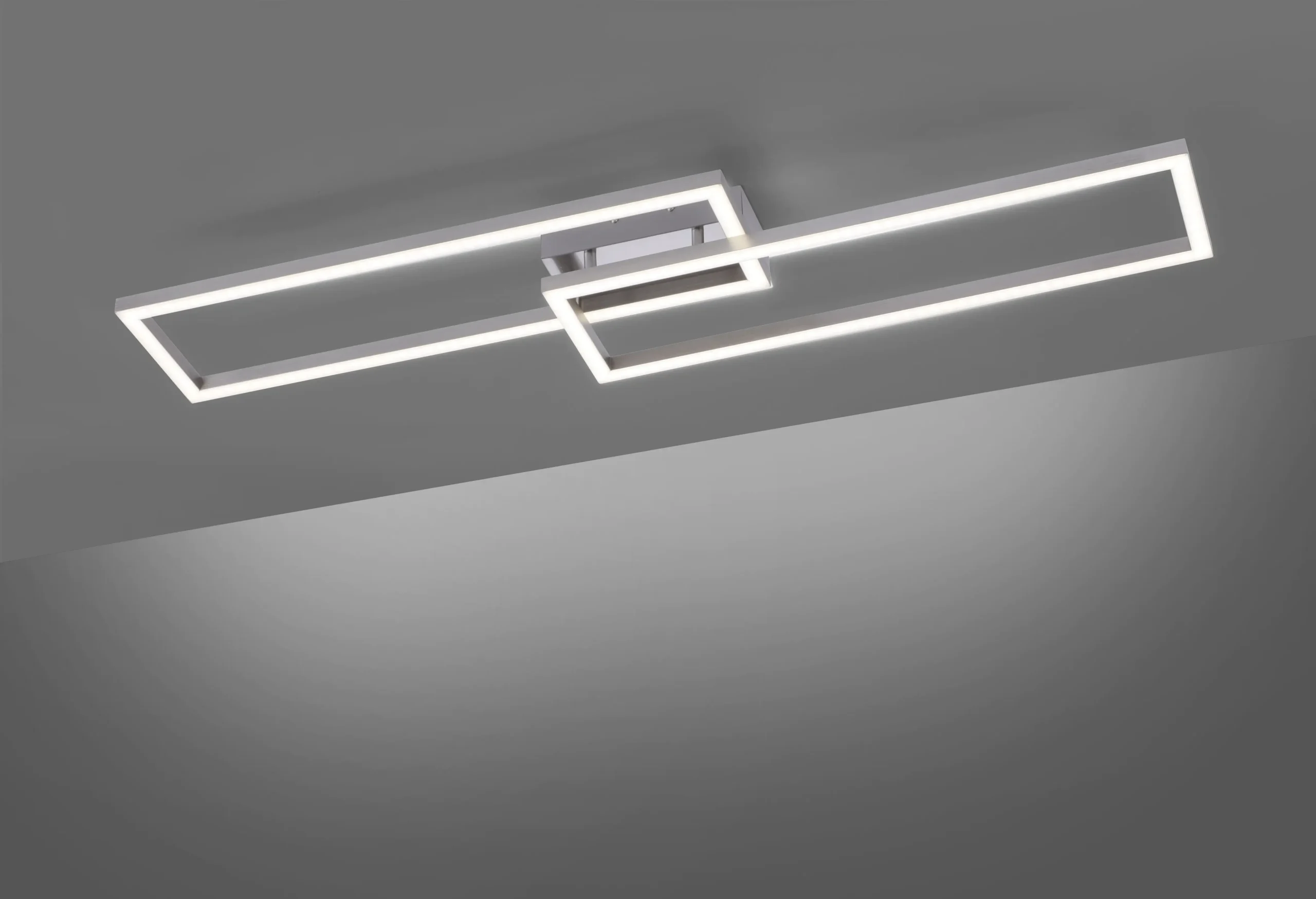 Leuchten Direkt LED Deckenleuchte Donau aluminium Smart Home