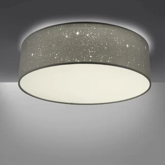 Leuchten Direkt LED Deckenleuchte Mats Sternenhimmel Optik CCT grau
