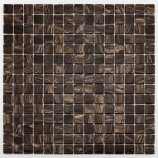 Mosaikfliese Glas Mini 33 x 33 cm gold-braun Steinmaß: ca. 2,0 x 2,0 cm