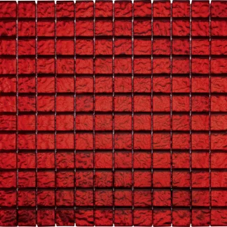 Mosaikfliese Glas Flamenco 30 x 30 cm rot Steinmaß: ca. 2,3 x 2,3 cm