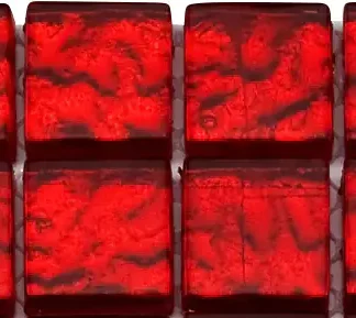 Fliesenbordüre Glas 5 x 30 cm rot Steingröße: ca. 2,3 x 2,3 cm