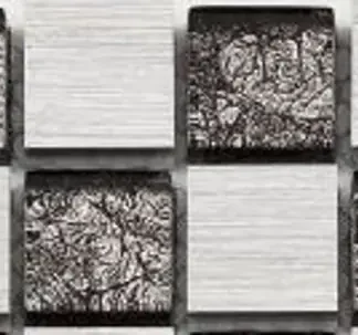 Fliesenbordüre Metal Maxi 5 x 30 cm silber Steingröße: ca. 2,3 x 2,3 cm