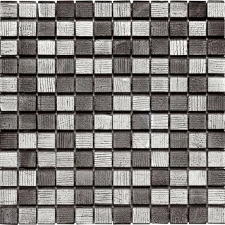 Mosaikfliese Glas Mini 30 x 30 cm grau Steinmaß: ca. 2,3 x 2,3 cm