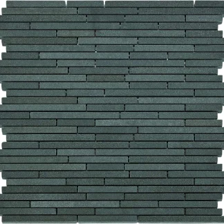 Mosaikfliese Basalt Sticks 30 x 30 cm grau