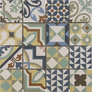 Mosaikfliese Harmony 32 x 32 cm multicolor Steinmaß: ca. 7,7 x 7,7 cm