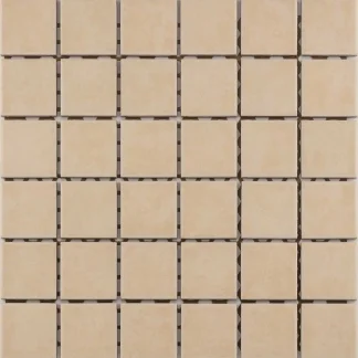 Mosaikfliese Maxi 30 x 30 cm beige Steinmaß: ca. 4,7 x 4,7 cm