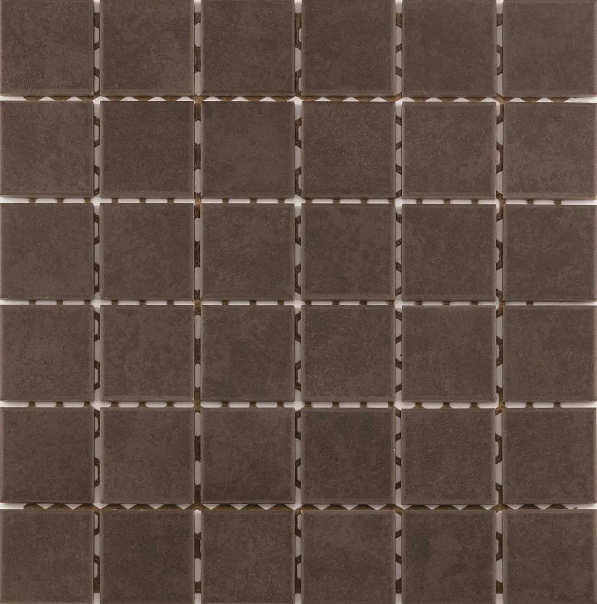 Mosaikfliese Maxi 30 x 30 cm braun-glasiert Steinmaß: ca. 4,7 x 4,7 cm
