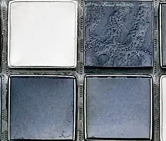 Fliesenbordüre Rustica Maxi 5 x 30 cm schwarz-silber