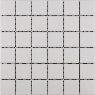 Mosaikfliese Uni 30 x 30 cm weiß Steinmaß: ca. 4,7 x 4,7 cm