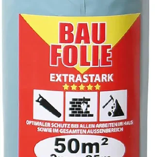 Jufol Baufolie Extrastark 0,1 mm 25 x 2 m = 50  transluzent