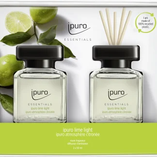 ipuro ESSENTIALS Raumduft Set Lime Light 2 x 50 ml