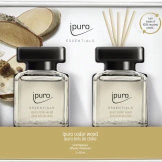 ipuro ESSENTIALS Raumduft Set Cedar Wood 2 x 50 ml
