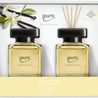 ipuro ESSENTIALS Raumduft Set soft vanilla 2 x 50 ml