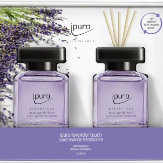 ipuro ESSENTIALS Raumduft Set Lavender Touch 2 x 50 ml