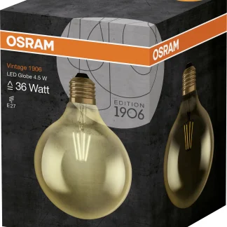 Osram LED Leuchtmittel Vintage 1906 Globe E27 4W warmweiß, amber