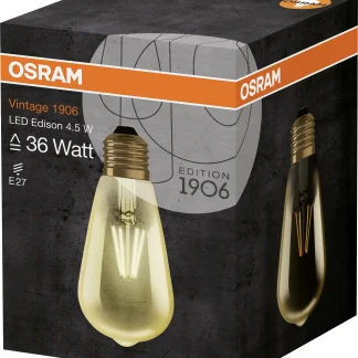 Osram LED Leuchtmittel Vintage 1906 Edison E27 4W warmweiß, amber
