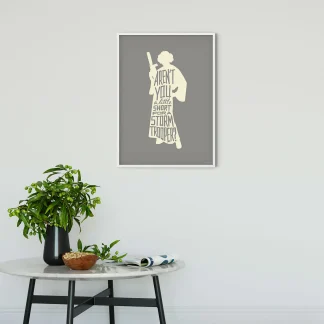 Komar Wandbild SW Silhouette Leia 50 x 70 cm