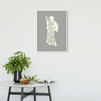 Komar Wandbild SW Silhouette Leia 30 x 40 cm
