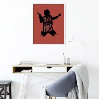 Komar Wandbild SW Silh. Q Han Solo 30 x 40 cm