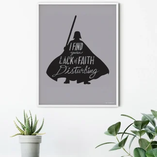 Komar Wandbild SW Sil Quotes Vader 30 x 40 cm