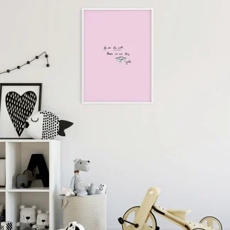 Komar Wandbild SW Quote Yoda Cute 30 x 40 cm