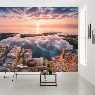 Komar Vlies Fototapete Spiegelküste 368 x 248 cm