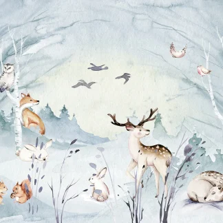 Komar Vlies Fototapete Animal Sleepover 350 x 280 cm