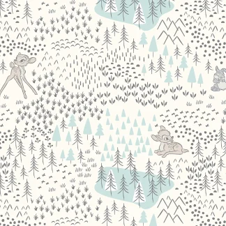 Komar Vlies Fototapete Bambi Woodland 400 x 280 cm