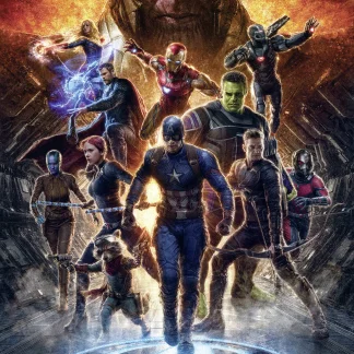 Komar Vlies Fototapete Avengers vs Thanos 200 x 280 cm