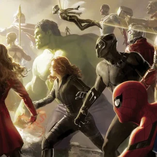 Komar Vlies Fototapete Avengers Final Batt 500 x 280 cm