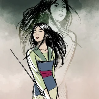 Komar Vlies Fototapete Brave Mulan 200 x 280 cm