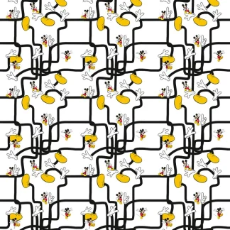 Komar Vlies Fototapete Mickey Mouse Foot 200 x 280 cm