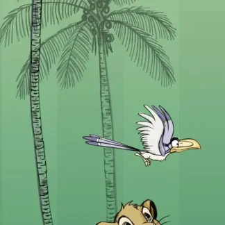 Komar Vlies Fototapete Jungle Simba 100 x 280 cm