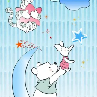 Komar Vlies Fototapete Winnie Pooh Piglet 100 x 280 cm