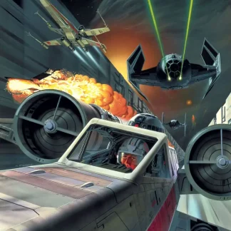 Komar Vlies Fototapete Star Wars Classic Kampf gegen den Todesstern 200 x 280 cm