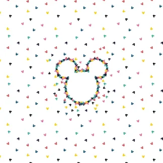 Komar Vlies Fototapete Mickey Heads-Up 400 x 280 cm