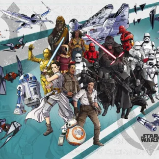 Komar Vlies Fototapete Star Wars Cartoon 400 x 280 cm
